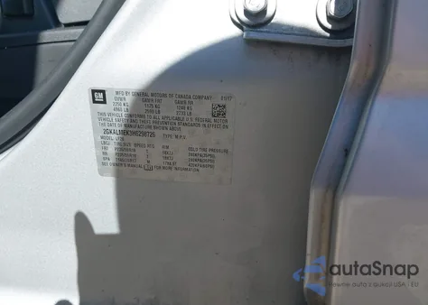 2017 GMC Terrain Sle-1 из США, поврежденный, VIN 2GKALMEK3H6298726